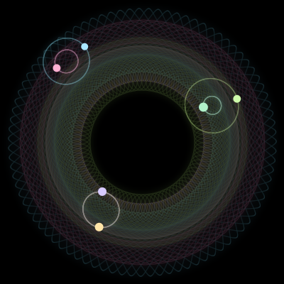 Paths of #2293_6, a 6-body orbit