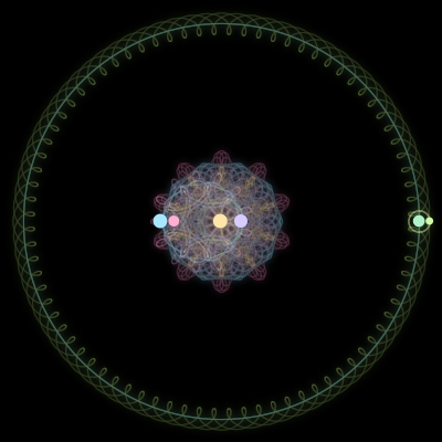 Paths of #2304_6, a 6-body orbit