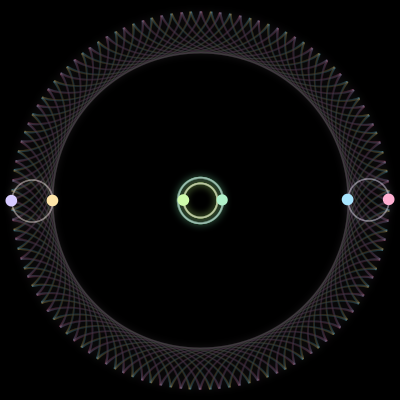Paths of #2448_6, a 6-body orbit