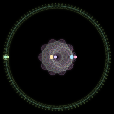 Paths of #2507_6, a 6-body orbit