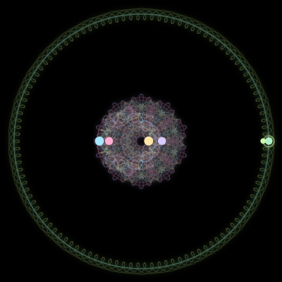 Paths of #2632_6, a 6-body orbit