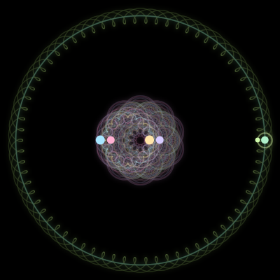 Paths of #2657_6, a 6-body orbit