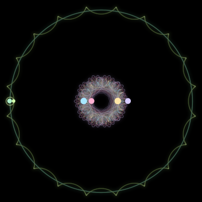 Paths of #2755_6, a 6-body orbit