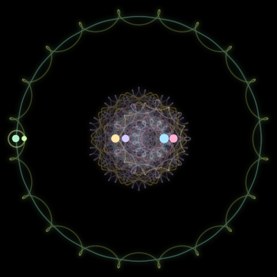 Paths of #2918_6, a 6-body orbit