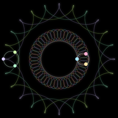 Paths of #331_6, a 6-body orbit