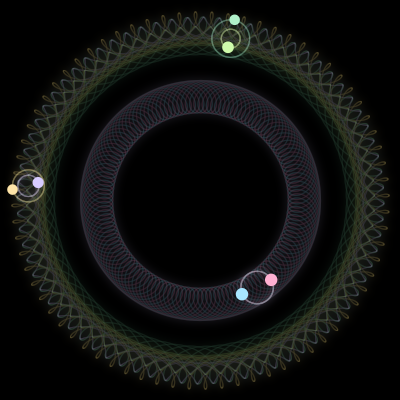 Paths of #3494_6, a 6-body orbit