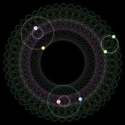 Paths of #3918_6, a 6-body orbit