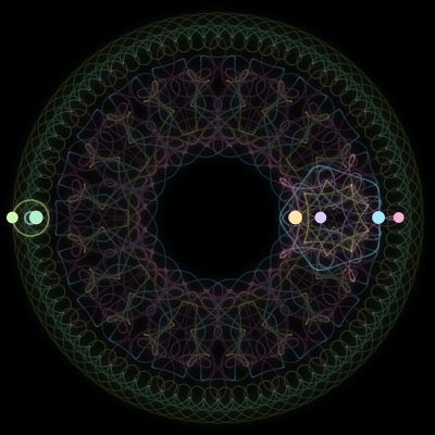 Paths of the 6 bodies of #458_6