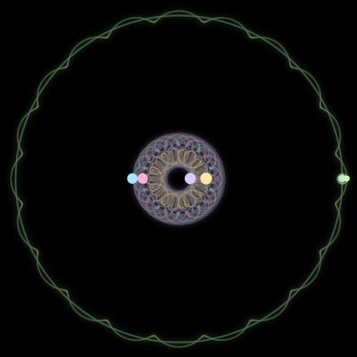 Paths of #531_6, a 6-body orbit