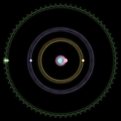 Paths of #907_6, a 6-body orbit