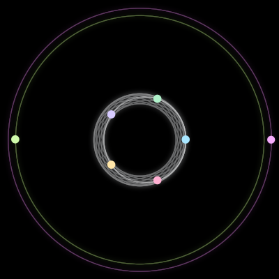 Paths of the 7 bodies of #1085_7