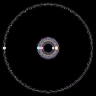 Paths of #1254_7, a 7-body orbit
