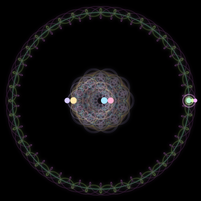 Paths of #1282_7, a 7-body orbit