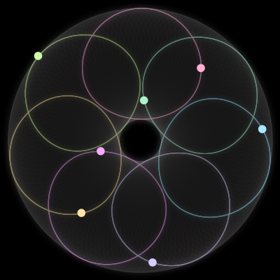 Paths of the 7 bodies of #1340_7