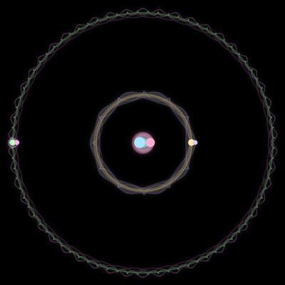 Paths of #1462_7, a 7-body orbit