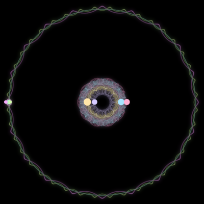 Paths of #1519_7, a 7-body orbit