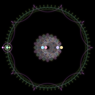 Paths of #1922_7, a 7-body orbit