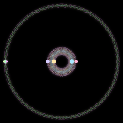 Paths of #2016_7, a 7-body orbit