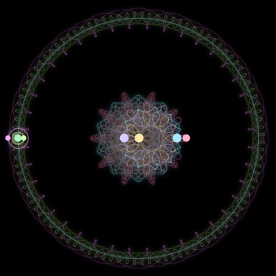 Paths of #227_7, a 7-body orbit