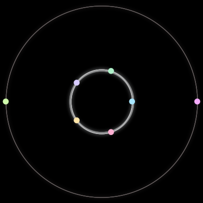 Paths of #238_7, a 7-body orbit