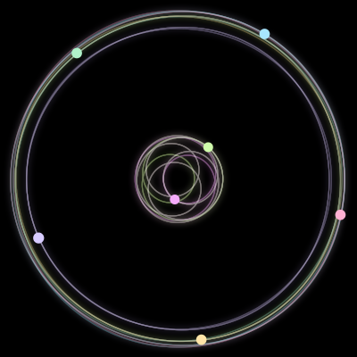 Paths of the 7 bodies of #2486_7