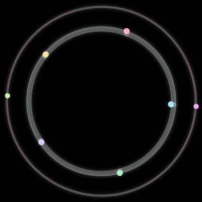 Paths of the 7 bodies of #2654_7