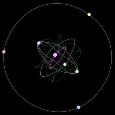 Paths of #305_7, a 7-body orbit