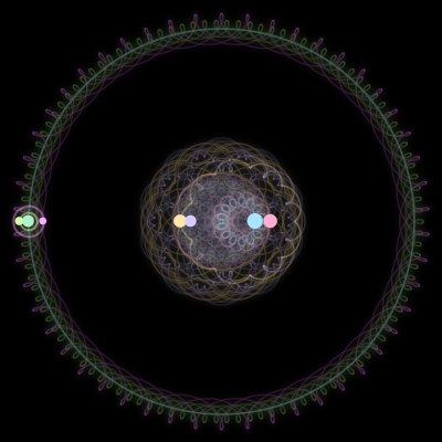 Paths of #356_7, a 7-body orbit
