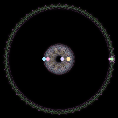 Paths of #539_7, a 7-body orbit