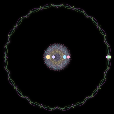 Paths of #546_7, a 7-body orbit