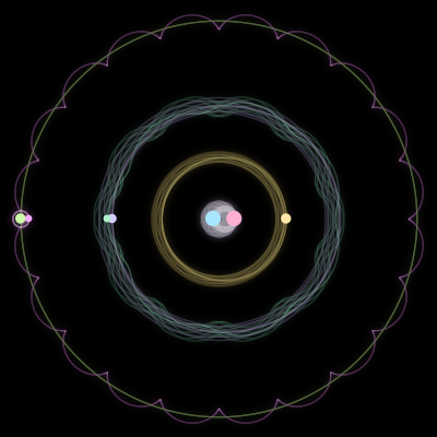 Paths of #56_7, a 7-body orbit