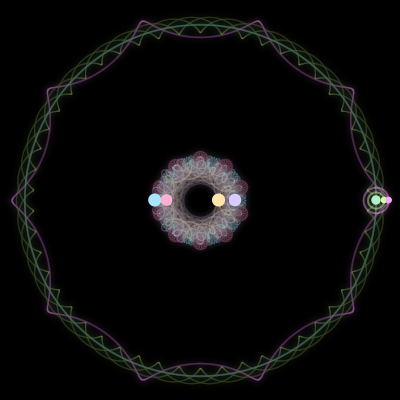 Paths of #657_7, a 7-body orbit