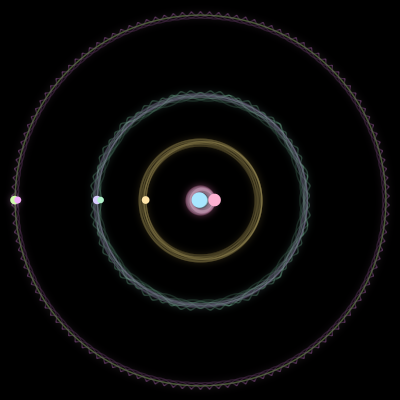 Paths of #731_7, a 7-body orbit