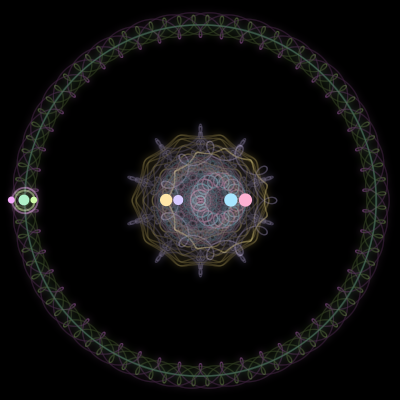 Paths of #823_7, a 7-body orbit