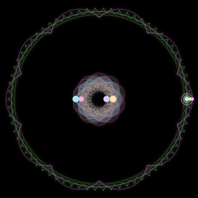 Paths of #849_7, a 7-body orbit
