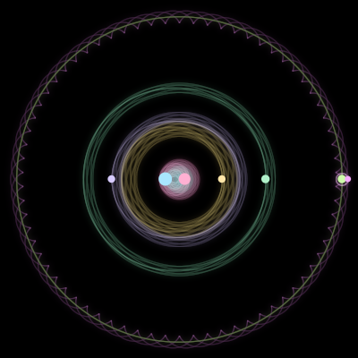 Paths of #967_7, a 7-body orbit