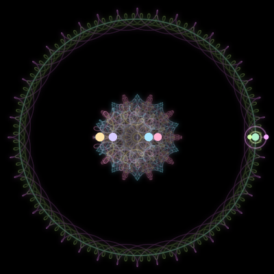 Paths of #974_7, a 7-body orbit
