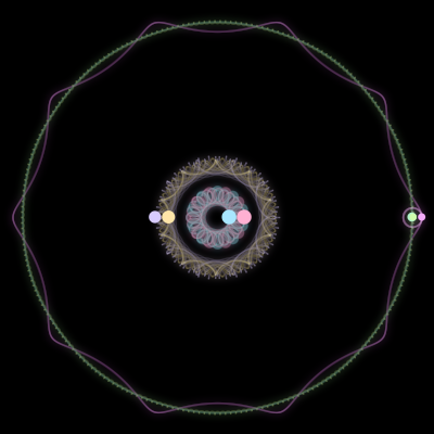 Paths of #984_7, a 7-body orbit