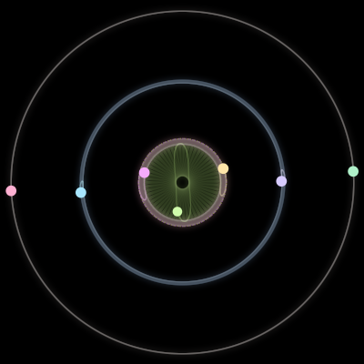 Paths of the 7 bodies of #985_7
