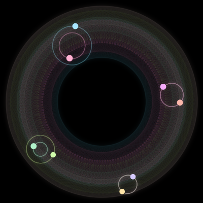 Paths of the 8 bodies of #1011_8