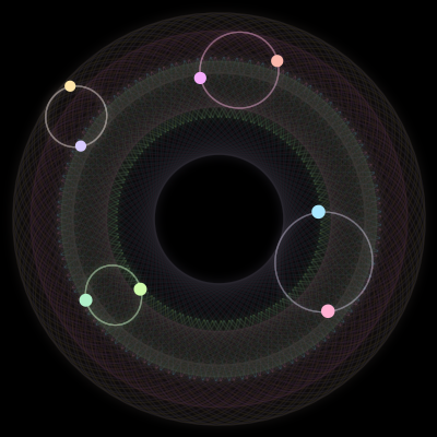 Paths of the 8 bodies of #1036_8