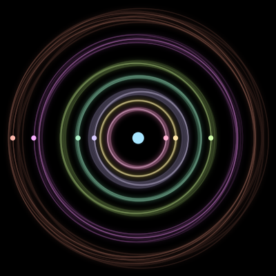 Paths of #1112_8, a 8-body orbit