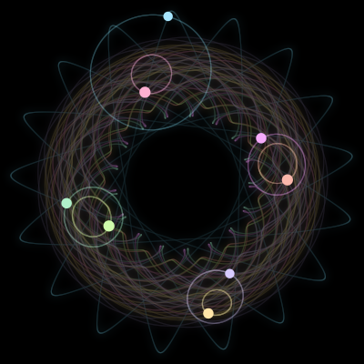 Paths of the 8 bodies of #1187_8