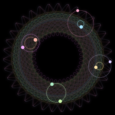 Paths of the 8 bodies of #1190_8