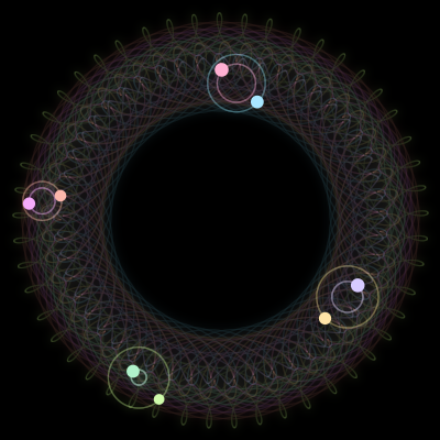 Paths of #1271_8, a 8-body orbit