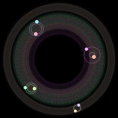 Paths of #1273_8, a 8-body orbit