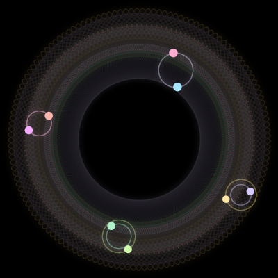 Paths of the 8 bodies of #1293_8