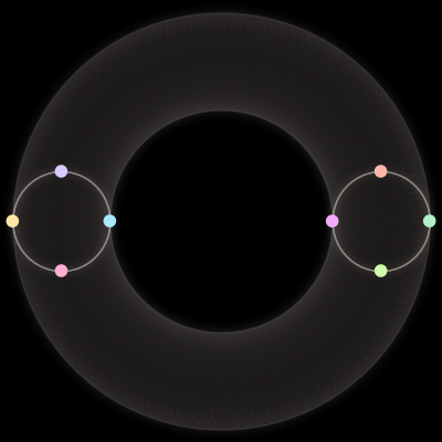 Paths of #131_8, a 8-body orbit