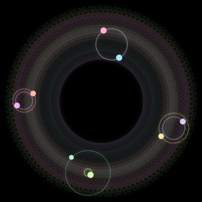 Paths of the 8 bodies of #1345_8