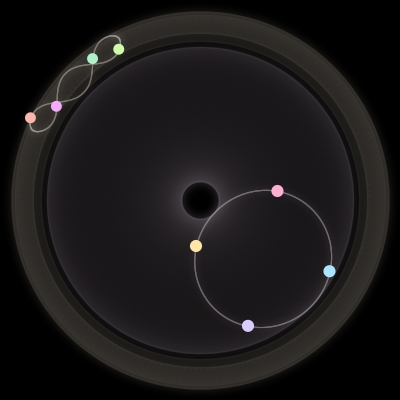 Paths of #140_8, a 8-body orbit